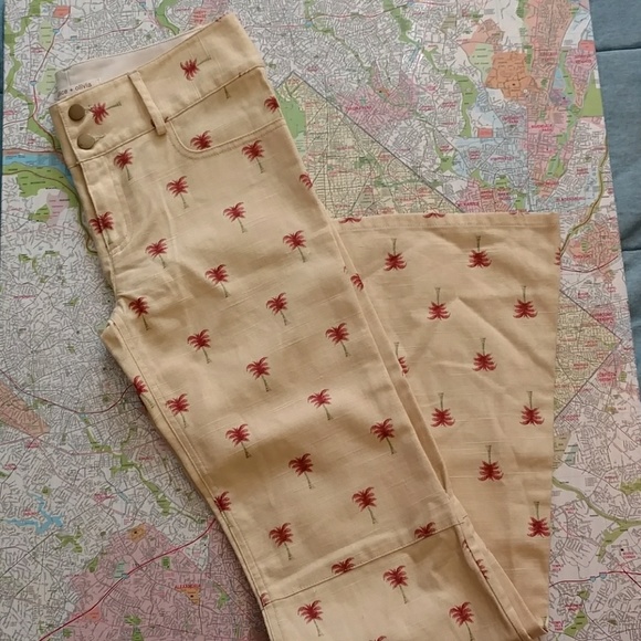 Alice + Olivia Pants - Alice + Olivia Palm Tree Print Pant